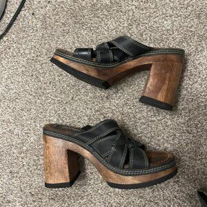 vintage bongo chunky heels, size 9